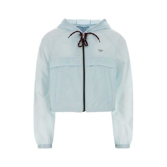 PRADA Jackets & Blazers - Prada Women Pastel Light-Blue Re-Nylon Windbreaker